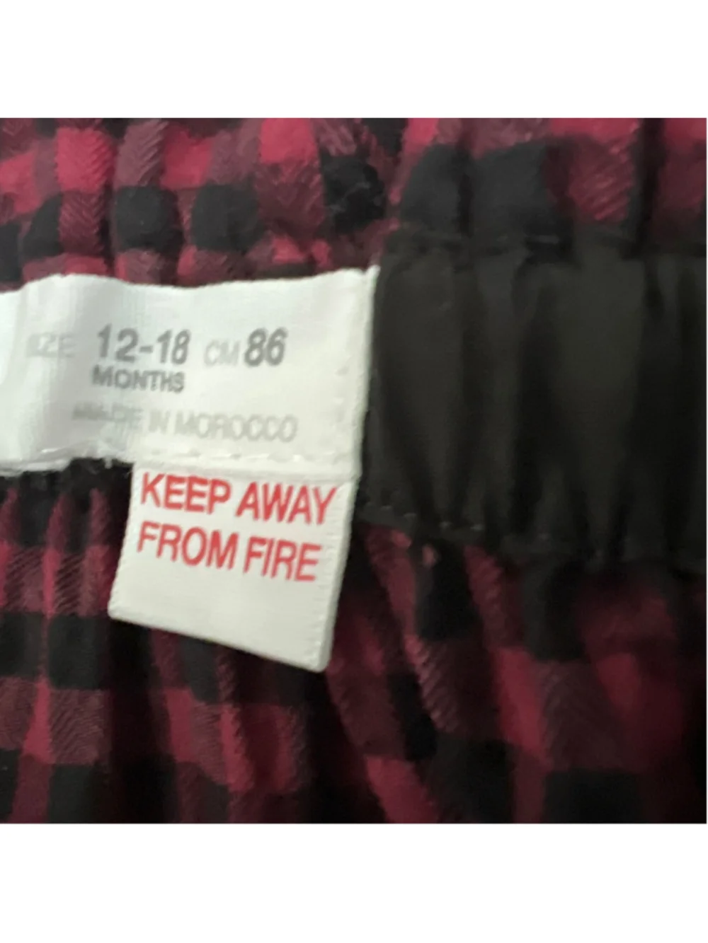 Baby ZARA Casual Dress 12-18 Months Red Black Gingham Sleeveless - Picture 3 of 4